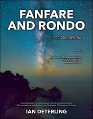 Fanfare and Rondo Orchestra sheet music cover Thumbnail